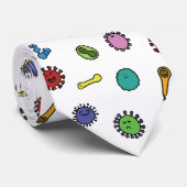 patroon Bacteriën, kiemen en virussen Stropdas (Opgerold)