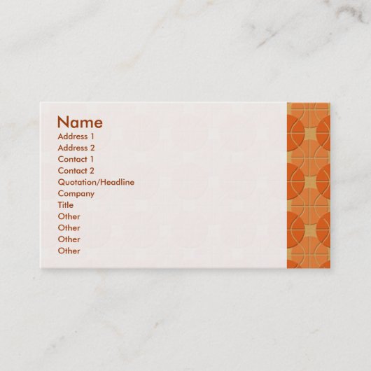 patroon Basketballen Visitekaartje (Voorkant)