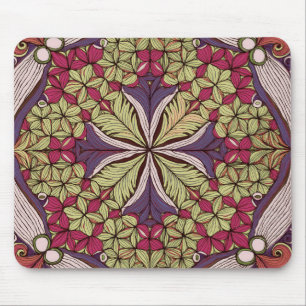 Patroon Batik rood blauw Muismat