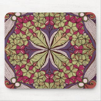 Patroon Batik rood blauw Muismat