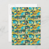 Patroon Batman Comic Caps 2 Briefkaart (Voorkant / Achterkant)