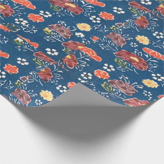  Patroon Bingata: Pioenen en kleine... Cadeaupapier (Hoek)