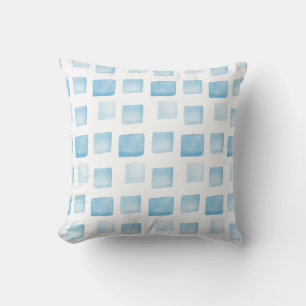 Patroon Blauw/Aqua vormen Kussen