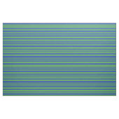 Patroon blauwe en chartreuse lijnen stof (Yard (91,4 cm))