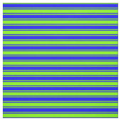 Patroon blauwe en chartreuse lijnen stof (Swatch)