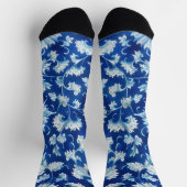 Patroon Blauwe Kunst Sokken (Top)