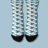 Patroon Blauwe Walvis Sokken