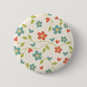 Patroon Bloemen Button