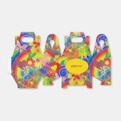 Patroon: bloemvermogen + jouw tekst bedankdoosjes (Uitgevouwen)