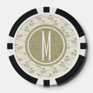 Patroon Cirkel 1 Mono - 4 Poker Chips