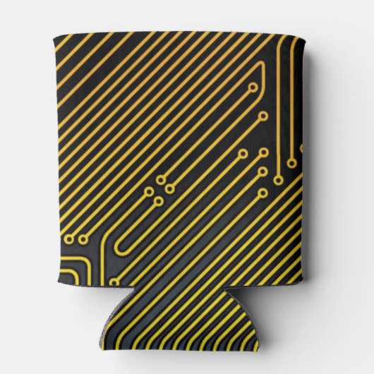 Patroon computercircuit blikjeskoeler (Achterkant)