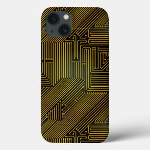 Patroon computercircuit iPhone 13 hoesje