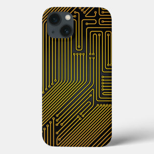 Patroon computercircuit iPhone 13 hoesje