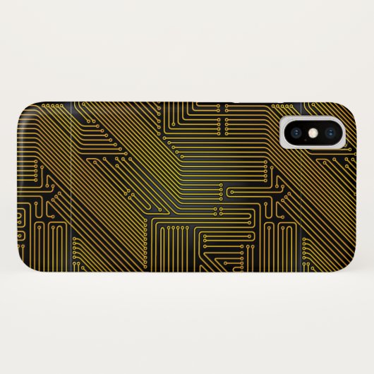 Patroon computercircuit Case-Mate iPhone case (Achterkant (horizontaal))