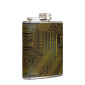 Patroon computercircuit heupfles (Rechts)