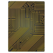 Patroon computercircuit klembord (Achterkant)