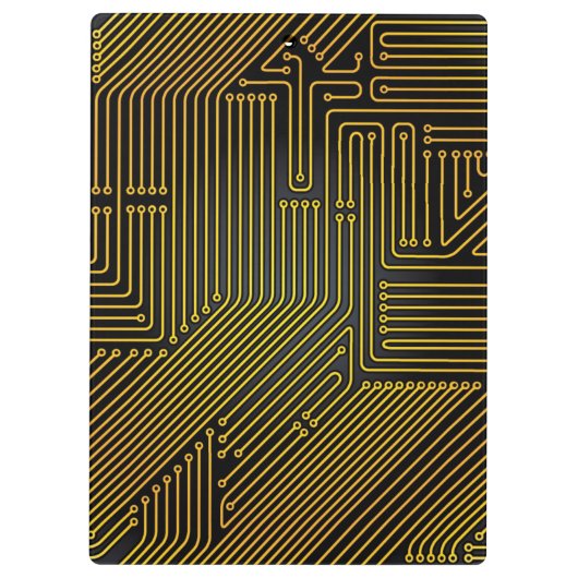 Patroon computercircuit klembord (Achterkant)