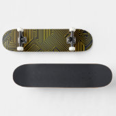 Patroon computercircuit skateboard (Horizontaal)