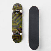 Patroon computercircuit skateboard (Voorkant)