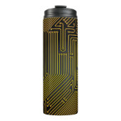 Patroon computercircuit thermosbeker (Voorkant)