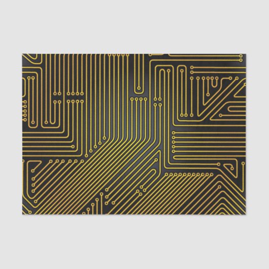 Patroon computercircuit tissuepapier (Voorkant)
