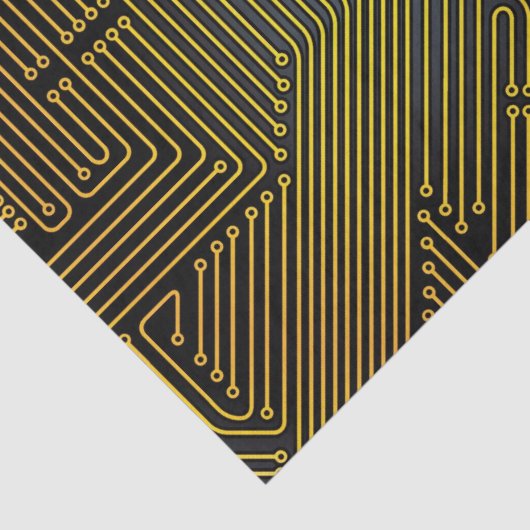 Patroon computercircuit tissuepapier (Detail)