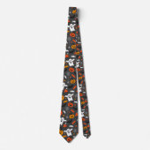 patroon Cute Halloween-symbolen Stropdas (Voorkant)