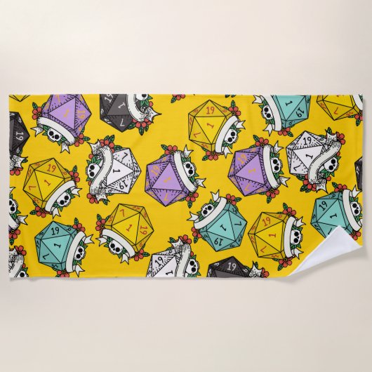 Patroon D20-apparaatset Strandlaken (Voorkant)