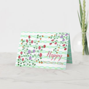 Patroon Designer Fancy Bloemen Kaart