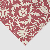 patroon, donkerrood, tissuepapier (Detail)