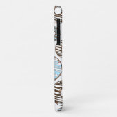 Patroon donuts, blauwe donuts, bruine donuts Case-Mate iPhone case (Achterkant/links)