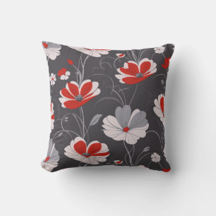 patroon, elegant floraal ontwerp buitenkussen