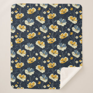  patroon, elegant floraal ontwerp sherpa deken