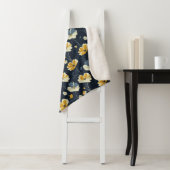  patroon, elegant floraal ontwerp sherpa deken (In situ)