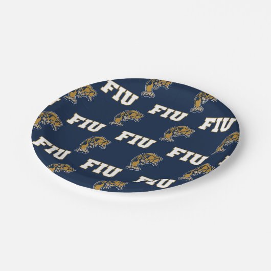 Patroon FIU Panthers Papieren Bordje (Gekanteld)