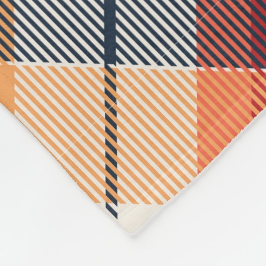 Patroon Fleece Deken (Hoek)