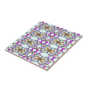 Patroon Floral Keramische Tegel Tegeltje