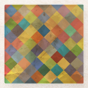  patroon. Geometrisch. Glazen Onderzetter