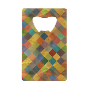  patroon. Geometrisch. Kredietkaart Flessenopener