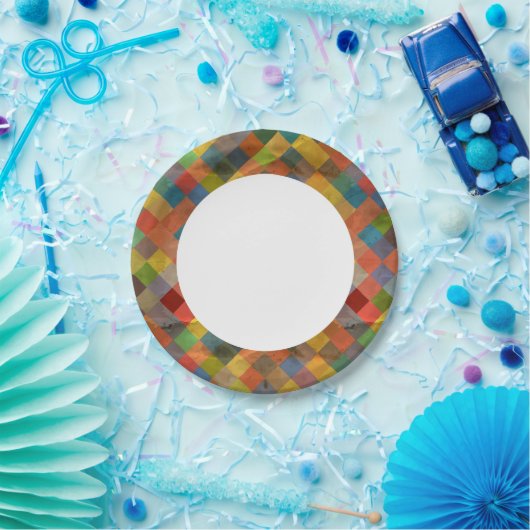 patroon. Geometrisch. Papieren Bordje (Feest)