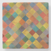 patroon. Geometrisch. Stenen Onderzetter (Voorkant)