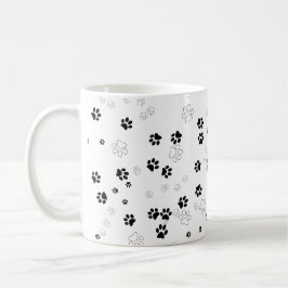 Patroon hond/kattenpoot koffiemok