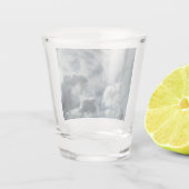 Patroon in de wolken shot glas (Achterkant)