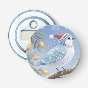Patroon in een peer tree knoop flesopener button flesopener