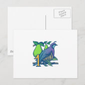 Patroon in een peerboom briefkaart (Voorkant / Achterkant)