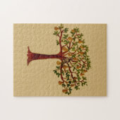 Patroon in een peerboom Puzzle Gift Box Legpuzzel (Horizontaal)