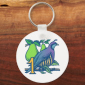 Patroon in een peerboom sleutelhanger (Voorkant)