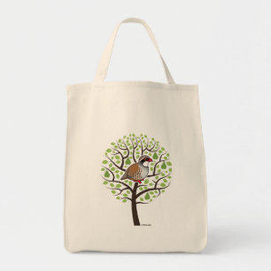 Patroon in een peerboom tote bag