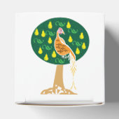 Patroon in een perenboom bedankdoosjes (Bovenkant)