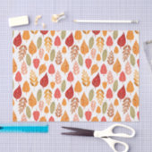 Patroon in gesneden herfst leest tissuepapier (Craft)